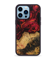 iPhone 14 Pro Max Wood Phone Case - Genevra (Red, 730958)