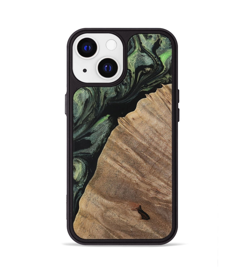 iPhone 13 Wood Phone Case - Kelsea (Green, 730961)