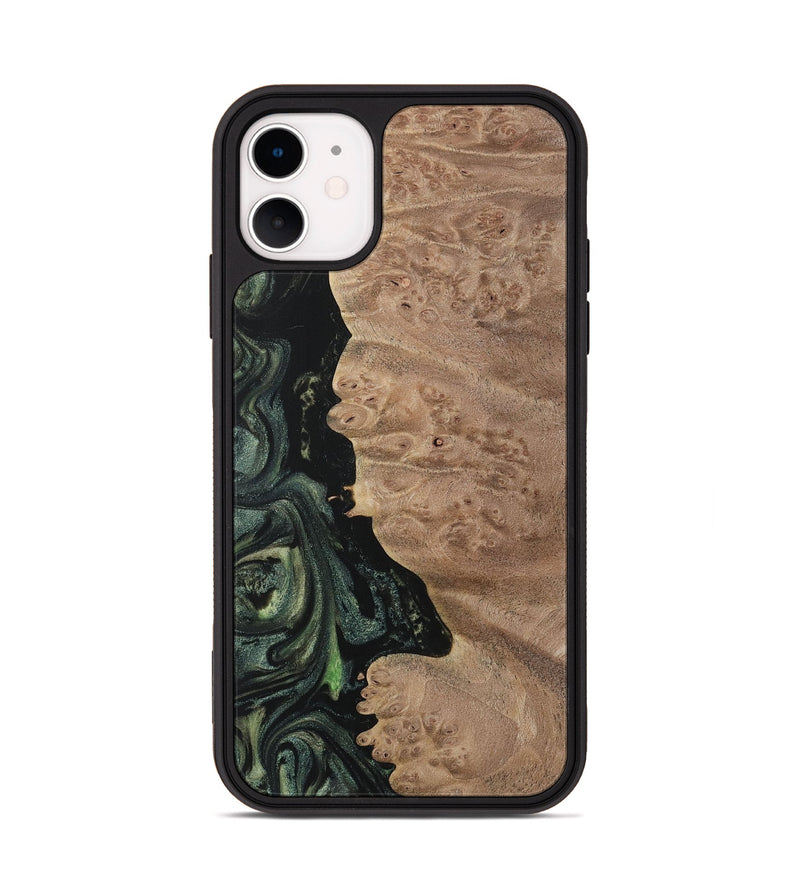 iPhone 11 Wood Phone Case - Vivia (Green, 730962)