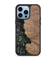 iPhone 14 Pro Max Wood Phone Case - Vivia (Green, 730962)