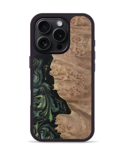 iPhone 16 Pro Wood Phone Case - Vivia (Green, 730962)