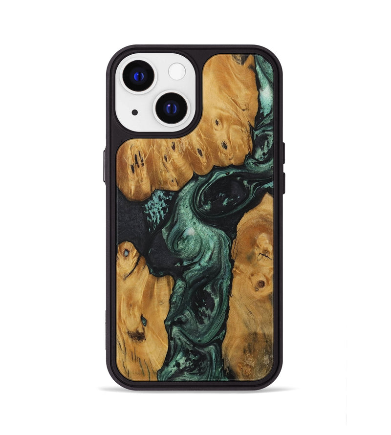 iPhone 13 Wood Phone Case - Herre (Green, 730963)