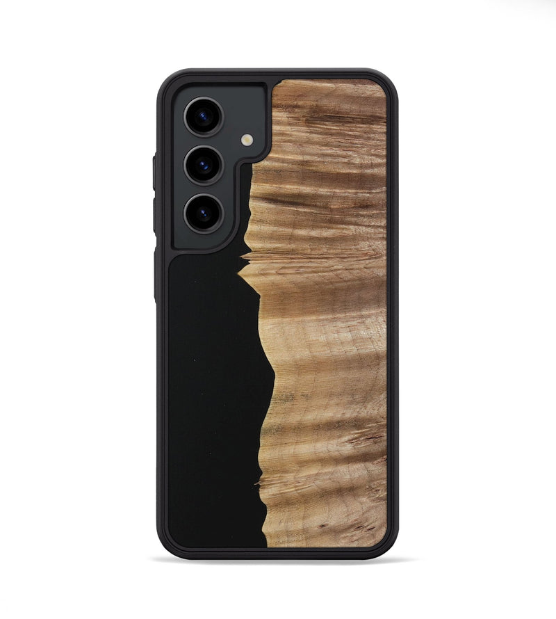 Galaxy S24 Wood Phone Case - Kordula (Pure Black, 730965)