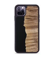 iPhone 11 Pro Max Wood Phone Case - Kordula (Pure Black, 730965)