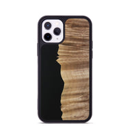 iPhone 11 Pro Wood Phone Case - Kordula (Pure Black, 730965)