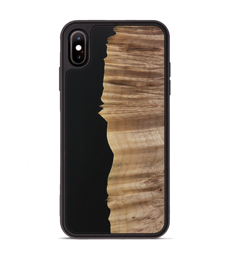 iPhone Xs Max Wood Phone Case - Kordula (Pure Black, 730965)