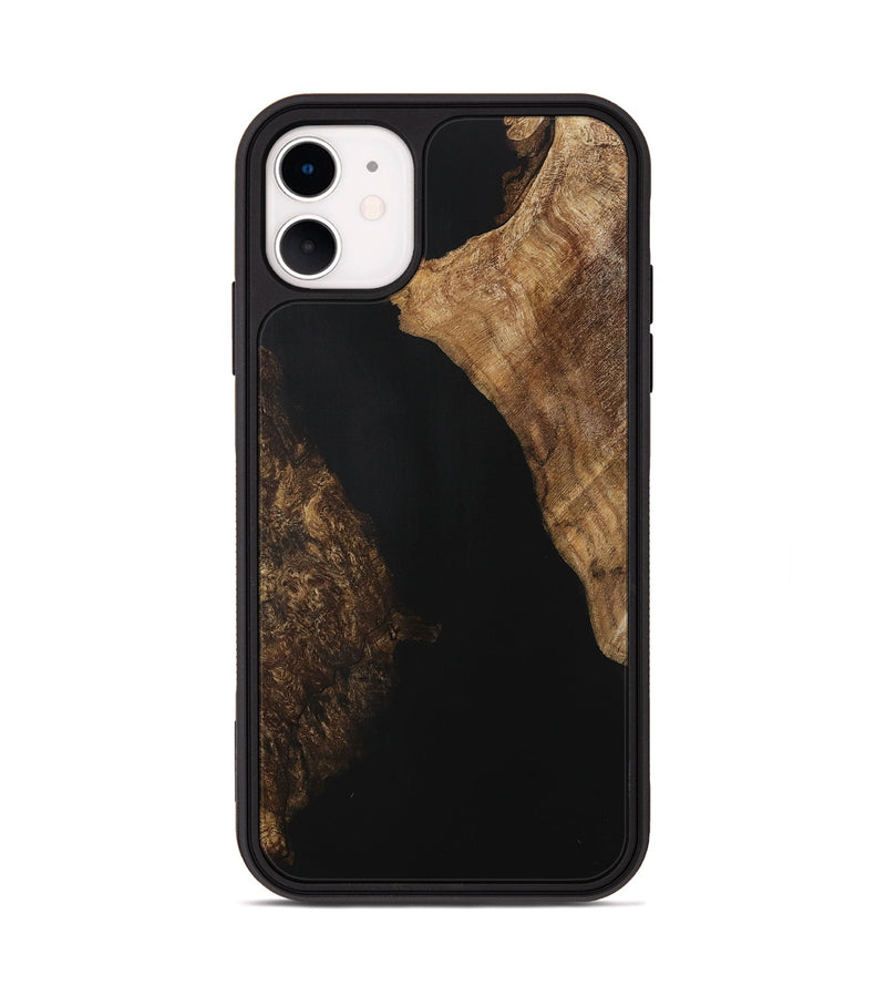 iPhone 11 Wood Phone Case - Margalo (Pure Black, 730966)