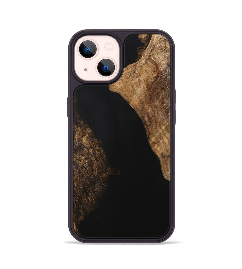 iPhone 14 Wood Phone Case - Margalo (Pure Black, 730966)