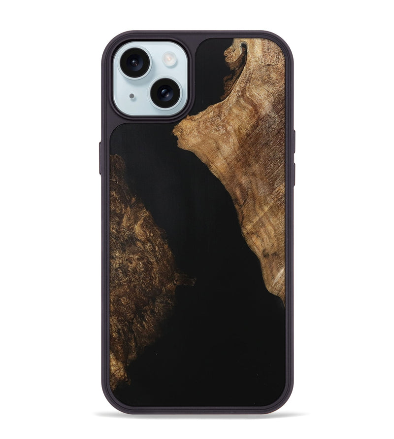 iPhone 15 Plus Wood Phone Case - Margalo (Pure Black, 730966)