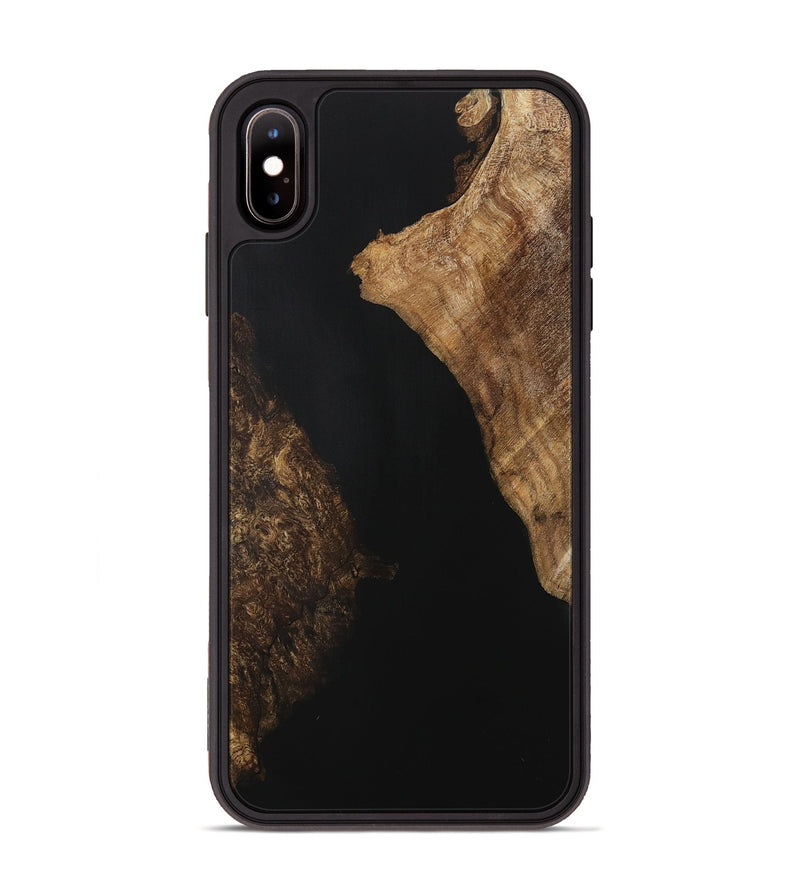 iPhone Xs Max Wood Phone Case - Margalo (Pure Black, 730966)