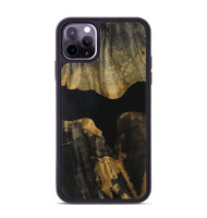 iPhone 11 Pro Max Wood Phone Case - Dionne (Pure Black, 730968)