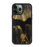 iPhone 13 Pro Max Wood Phone Case - Dionne (Pure Black, 730968)