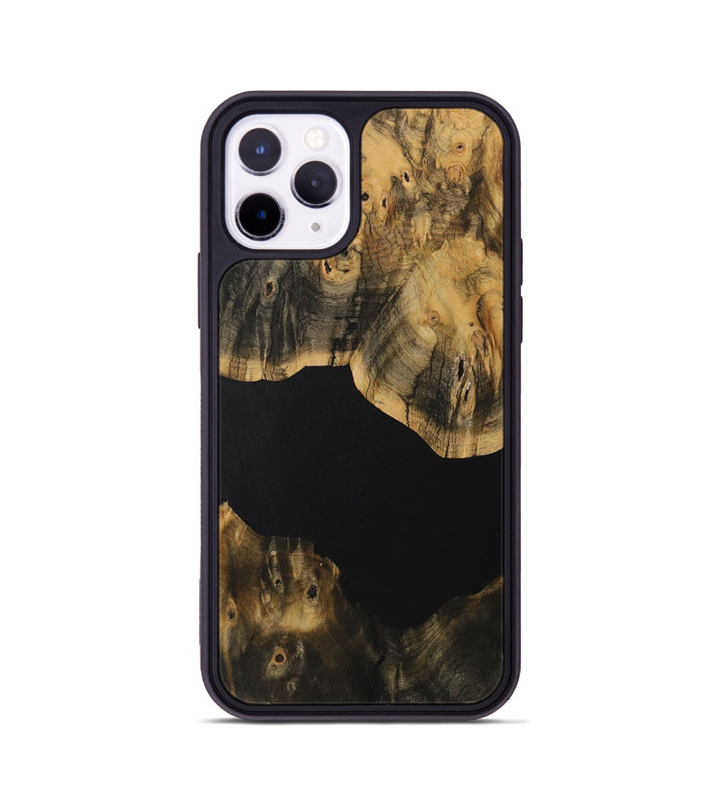 iPhone 11 Pro Wood Phone Case - Miklos (Pure Black, 730969)