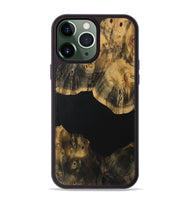 iPhone 13 Pro Max Wood Phone Case - Miklos (Pure Black, 730969)