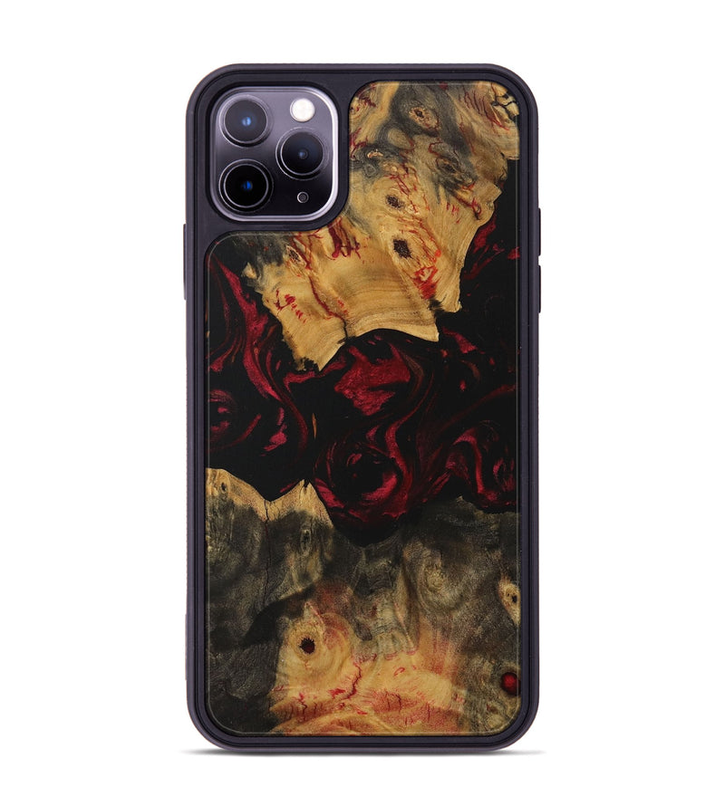 iPhone 11 Pro Max Wood Phone Case - Darian (Red, 730970)