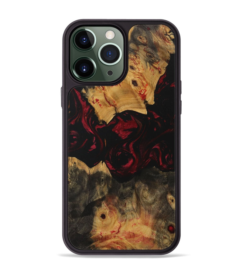 iPhone 13 Pro Max Wood Phone Case - Darian (Red, 730970)