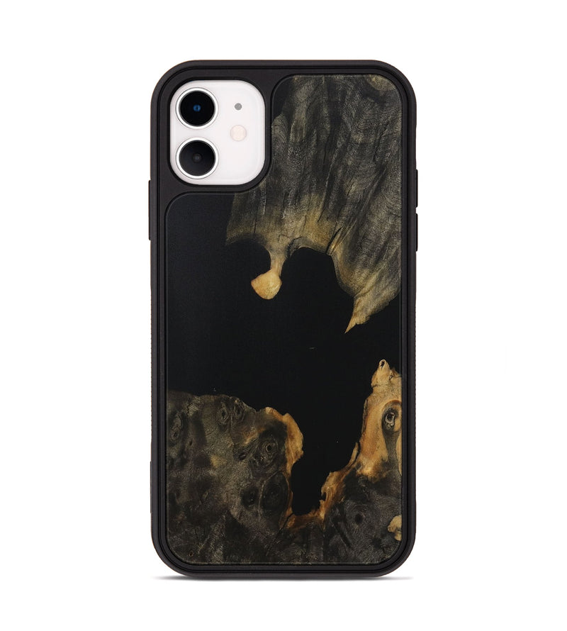 iPhone 11 Wood Phone Case - Cheng (Pure Black, 730971)