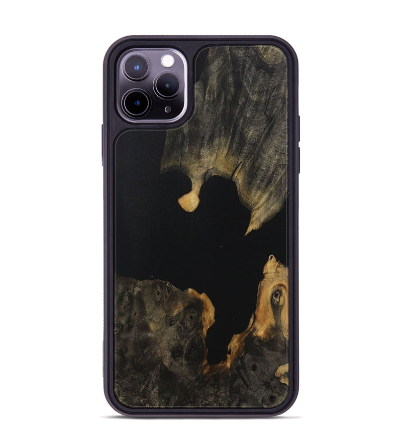 iPhone 11 Pro Max Wood Phone Case - Cheng (Pure Black, 730971)