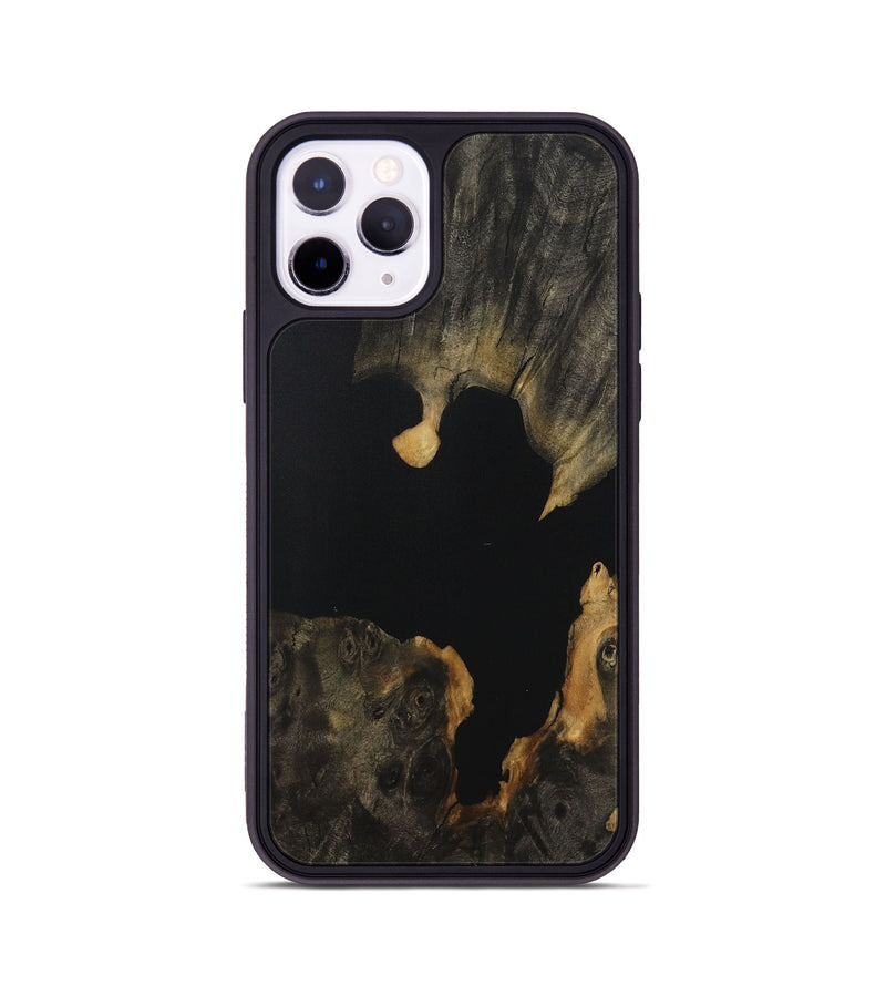 iPhone 11 Pro Wood Phone Case - Cheng (Pure Black, 730971)