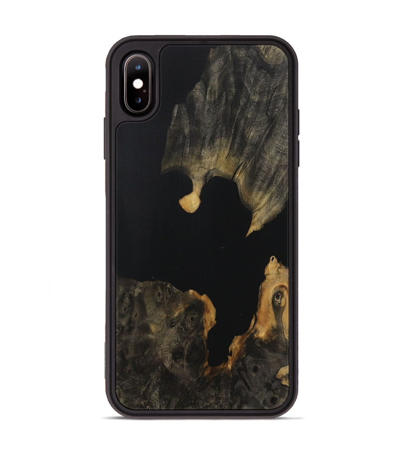 iPhone Xs Max Wood Phone Case - Cheng (Pure Black, 730971)