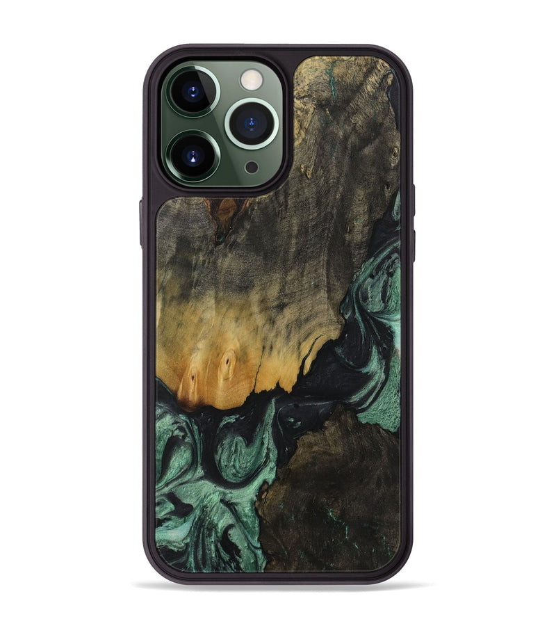 iPhone 13 Pro Max Wood Phone Case - Glynnis (Green, 730979)