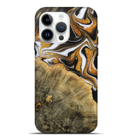 iPhone 15 Pro Max Wood Live Edge Phone Case - Haden (Black & White, 730982)