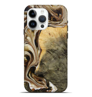 iPhone 15 Pro Max Wood Live Edge Phone Case - Neil (Black & White, 730984)