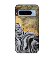 Pixel 8 Pro Wood Live Edge Phone Case - Kaylee (Black & White, 730985)