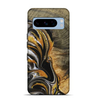 Pixel 8 Pro Wood Live Edge Phone Case - Brenden (Black & White, 730988)