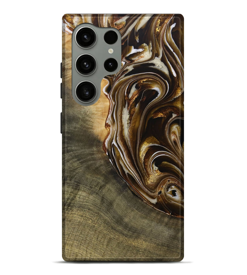 Galaxy S24 Ultra Wood Live Edge Phone Case - Gauge (Black & White, 730989)