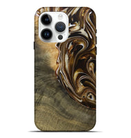 iPhone 15 Pro Max Wood Live Edge Phone Case - Gauge (Black & White, 730989)