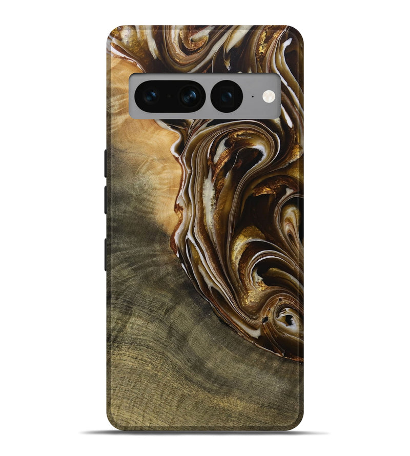 Pixel 7 Pro Wood Live Edge Phone Case - Gauge (Black & White, 730989)