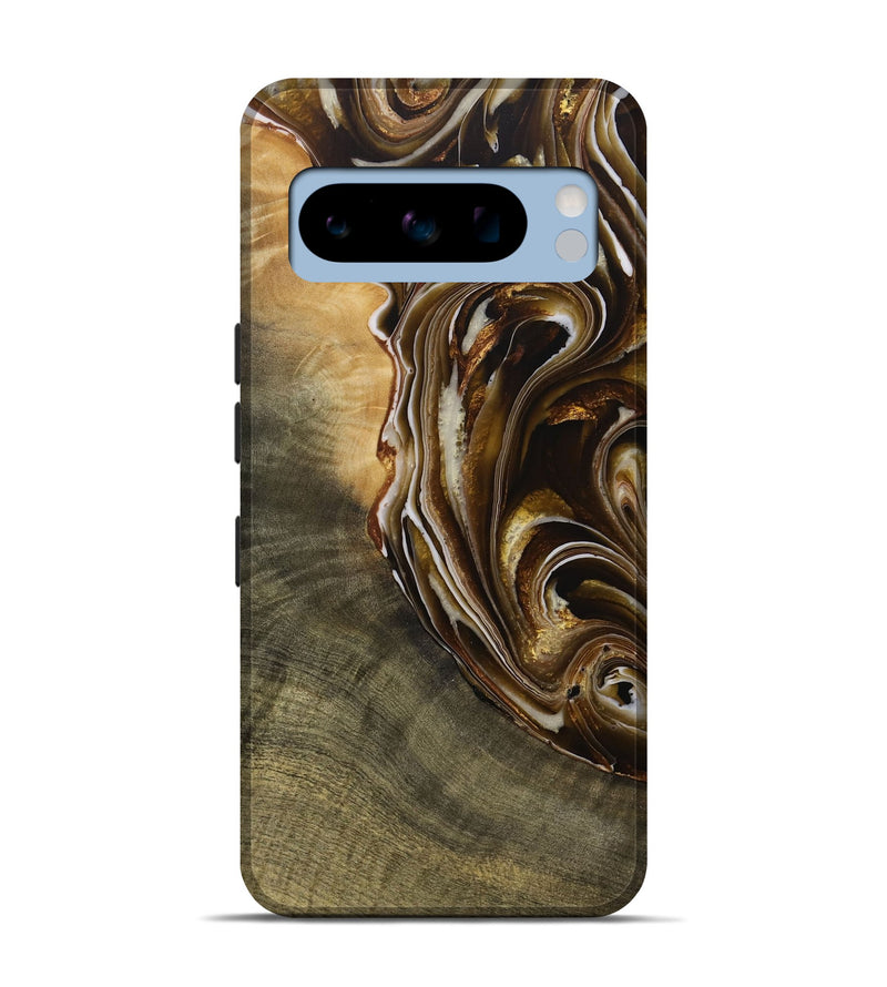 Pixel 8 Pro Wood Live Edge Phone Case - Gauge (Black & White, 730989)