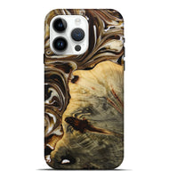 iPhone 15 Pro Max Wood Live Edge Phone Case - Marshal (Black & White, 730992)