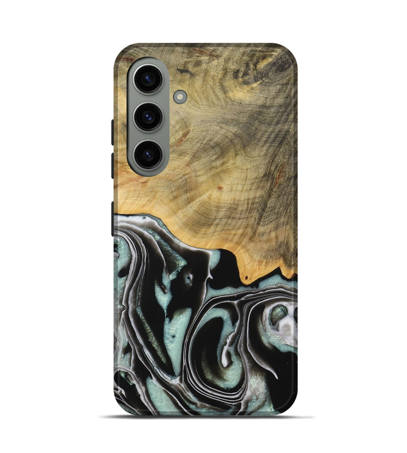 Galaxy S24 Wood Live Edge Phone Case - Emilda (Green, 730993)