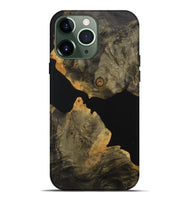 iPhone 13 Pro Max Wood Live Edge Phone Case - Zoltan (Pure Black, 730994)