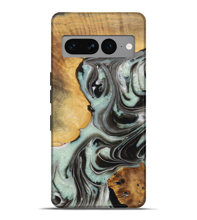 Pixel 7 Pro Wood Live Edge Phone Case - Kael (Green, 730996)