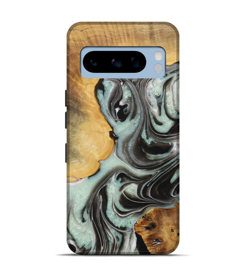 Pixel 8 Pro Wood Live Edge Phone Case - Kael (Green, 730996)