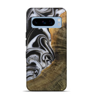 Pixel 8 Pro Wood Live Edge Phone Case - Margie (Black & White, 730997)