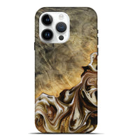 iPhone 15 Pro Max Wood Live Edge Phone Case - Kevyn (Black & White, 730998)