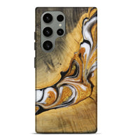 Galaxy S23 Ultra Wood Live Edge Phone Case - Laurena (Black & White, 731001)