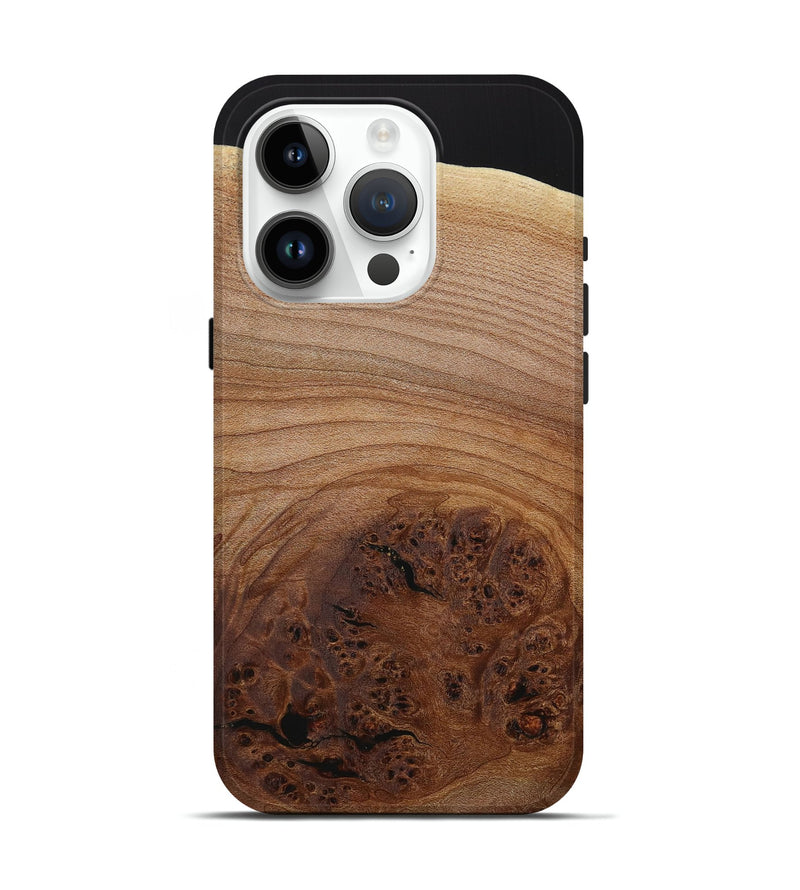 iPhone 15 Pro Wood Live Edge Phone Case - Cedrick (Wood Burl, 731006)