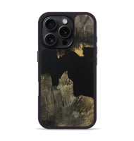 iPhone 16 Pro Wood Phone Case - Leaton (Pure Black, 731012)