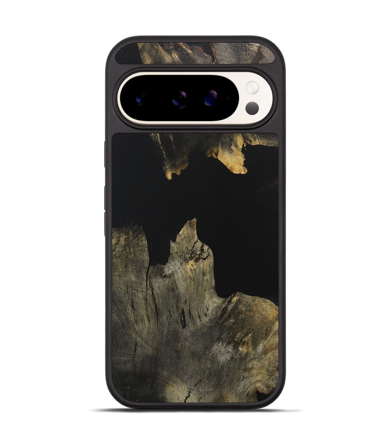 Pixel 9 Wood Phone Case - Leaton (Pure Black, 731012)