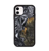 iPhone 11 Wood Phone Case - Elna (Black & White, 731019)