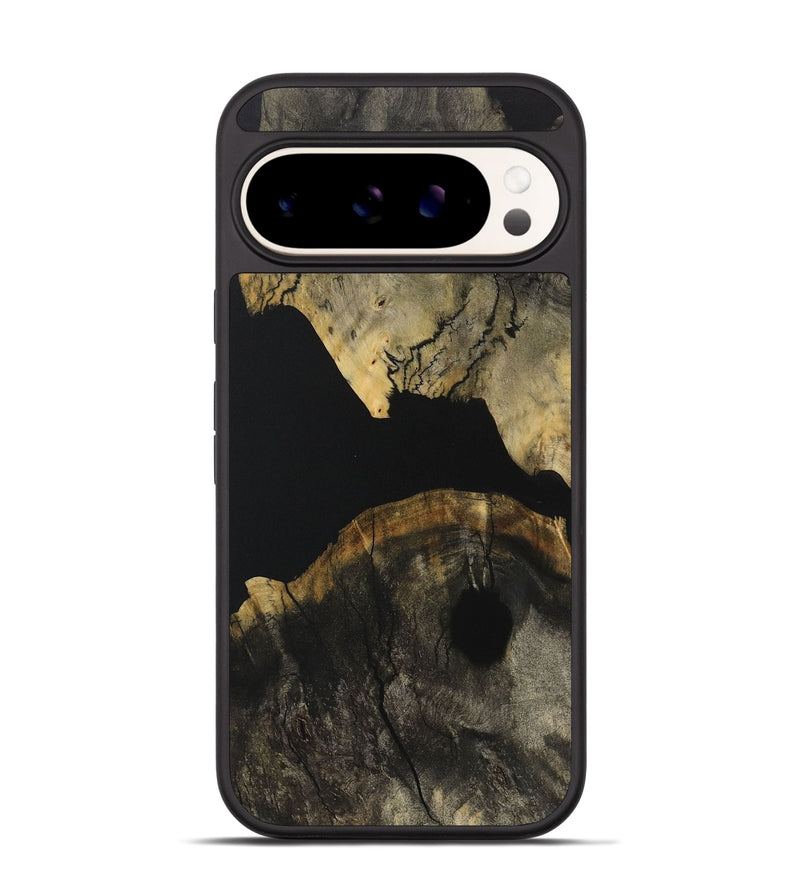 Pixel 9 Wood Phone Case - Myrtie (Pure Black, 731025)