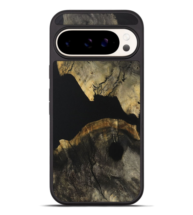 Pixel 9 Pro XL Wood Phone Case - Myrtie (Pure Black, 731025)