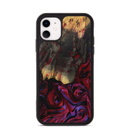 iPhone 11 Wood Phone Case - Vonda (Red, 731047)