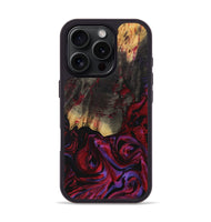 iPhone 16 Pro Wood Phone Case - Vonda (Red, 731047)