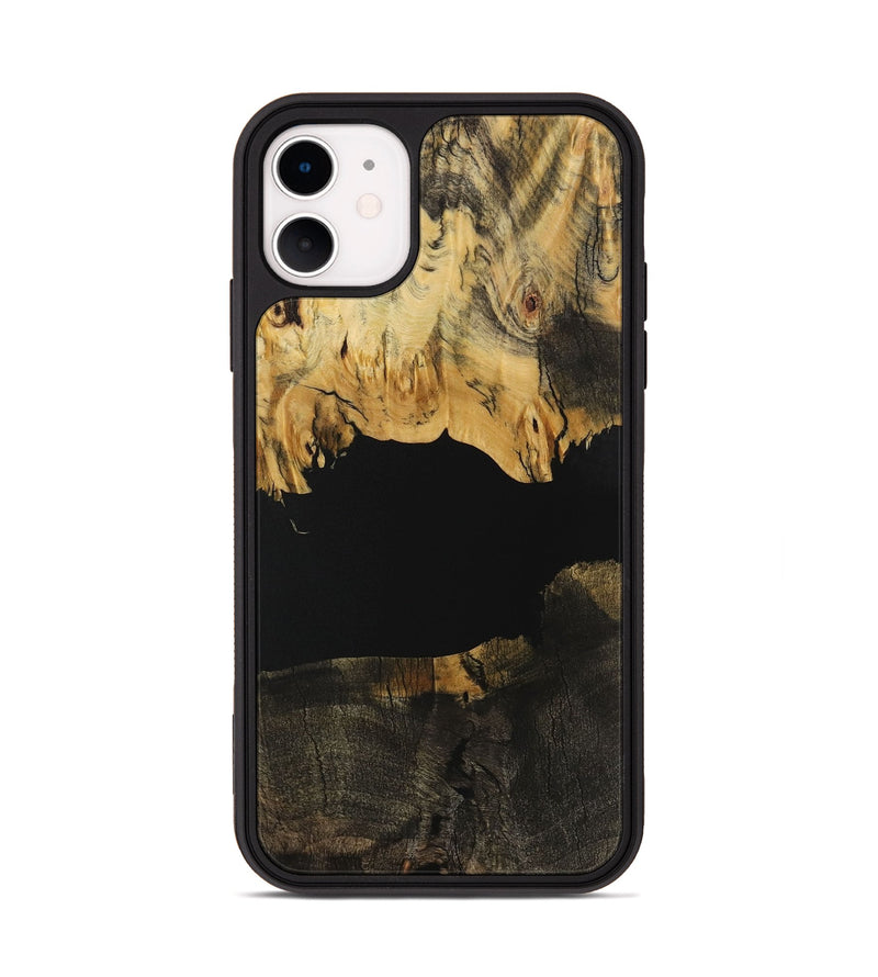 iPhone 11 Wood Phone Case - Jovanny (Pure Black, 731048)